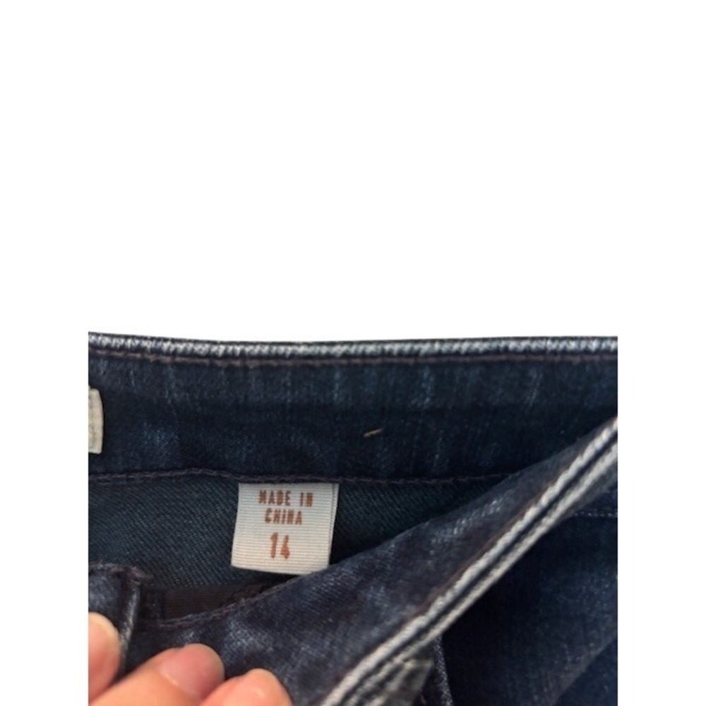 Coldwater Creek High Rise Straight Leg Dark Wash Blue Jean's Women's 14 - Picture 3 of 10